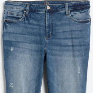 Jeans - Roll Cuff Crop Straight leg jean